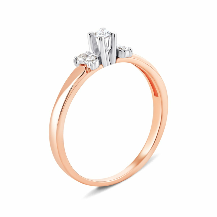 Золотое кольцо с бриллиантами. Артикул UG5КДz7420