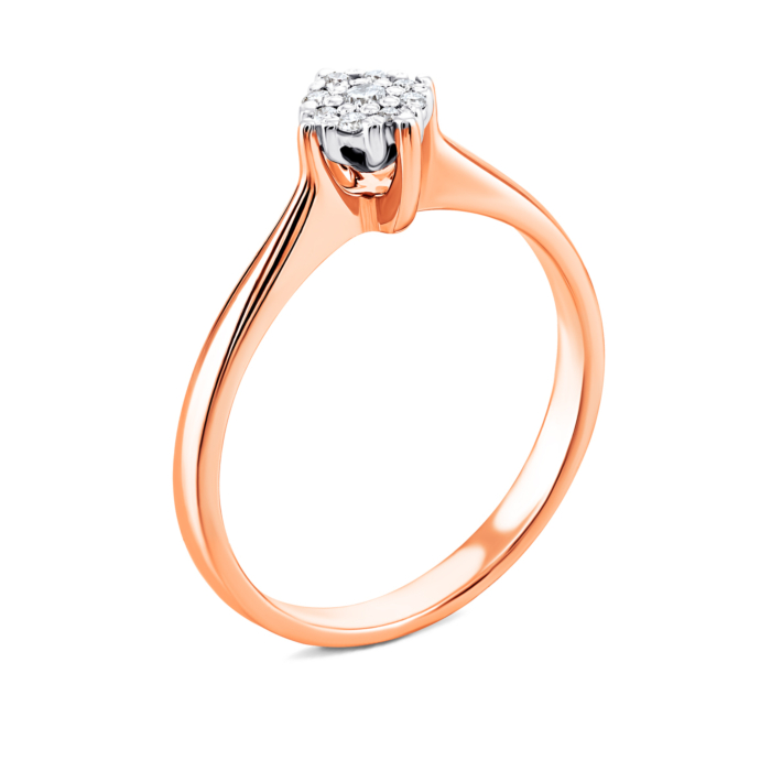 Золотое кольцо с бриллиантами. Артикул UG5КДz7452