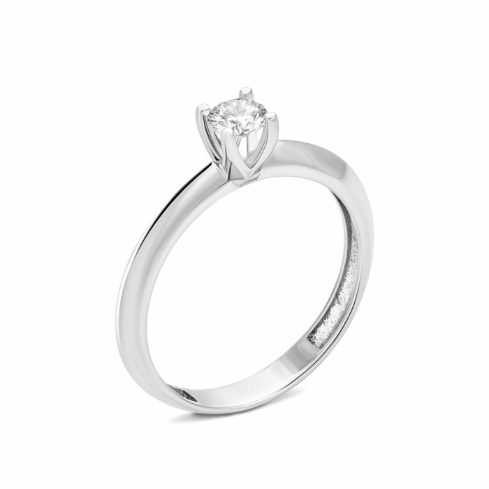 Золотое кольцо с бриллиантом. Артикул UG518/0105/02/01/02