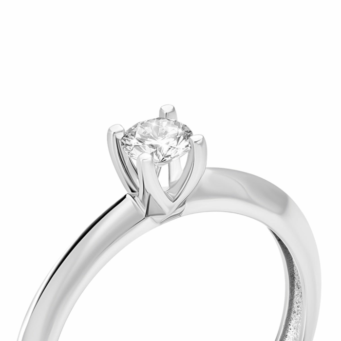 Золотое кольцо с бриллиантом. Артикул UG518/0105/02/01/02