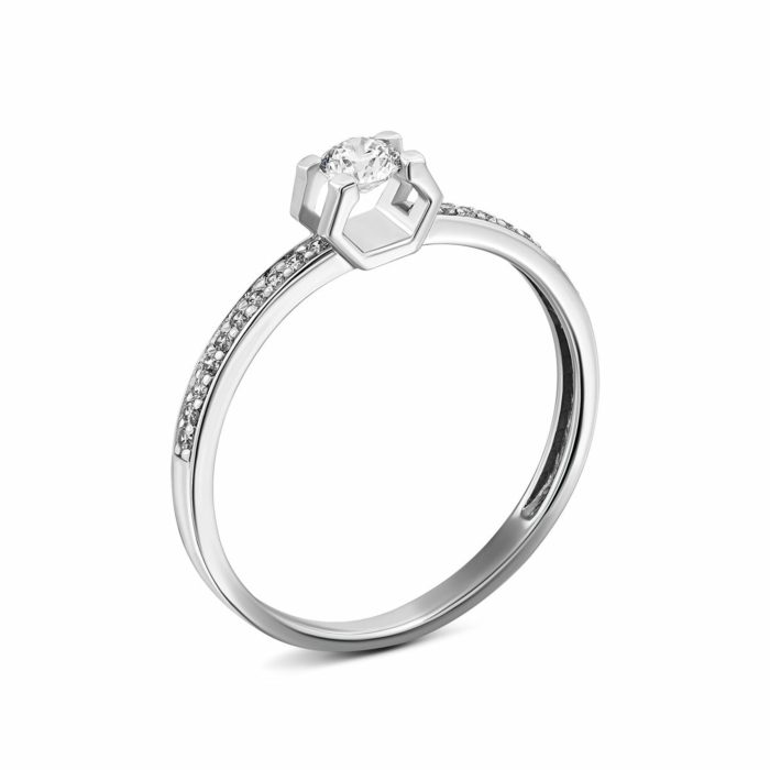 Золотое кольцо с бриллиантами. Артикул UG5КВ1104.00100Бн