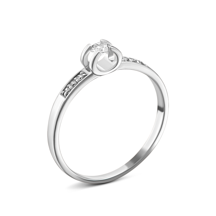 Золотое кольцо с бриллиантами.Артикул UG5КВ1105.00100Бн