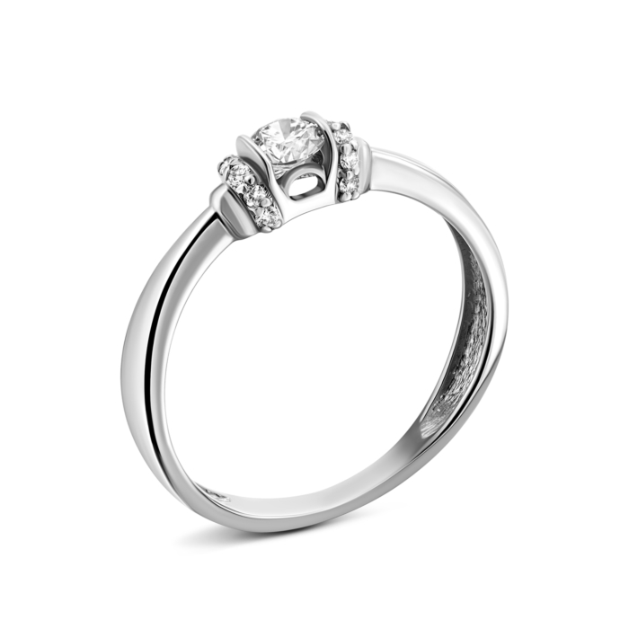 Золота каблучка з діамантами.Артикул UG5КВ1224.00100Бн