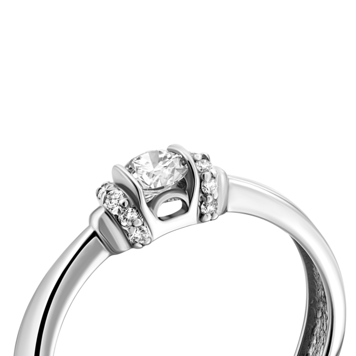 Золота каблучка з діамантами.Артикул UG5КВ1224.00100Бн