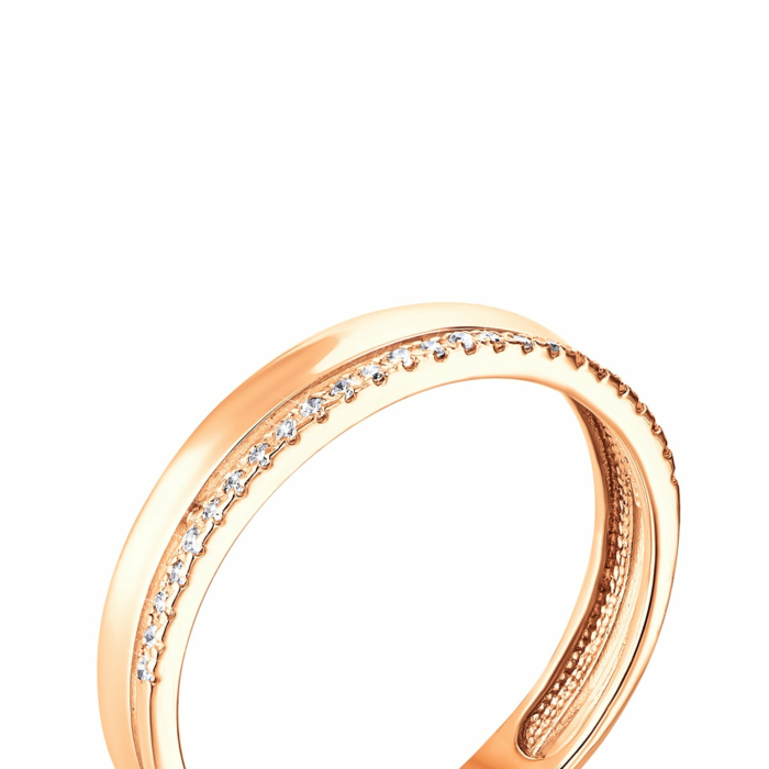 Золотое кольцо с бриллиантами. Артикул UG5ЗК1010