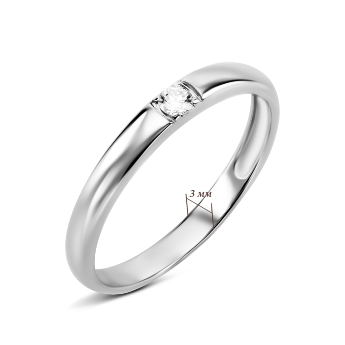 Обручка з діамантом. Артикул UG510154/02/1/8002