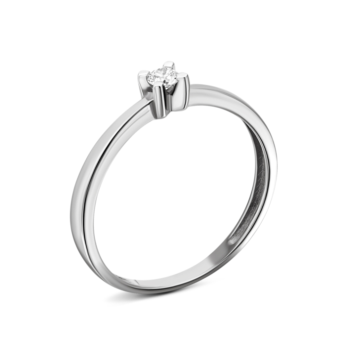 Золотое кольцо с бриллиантом.Артикул UG51105137202