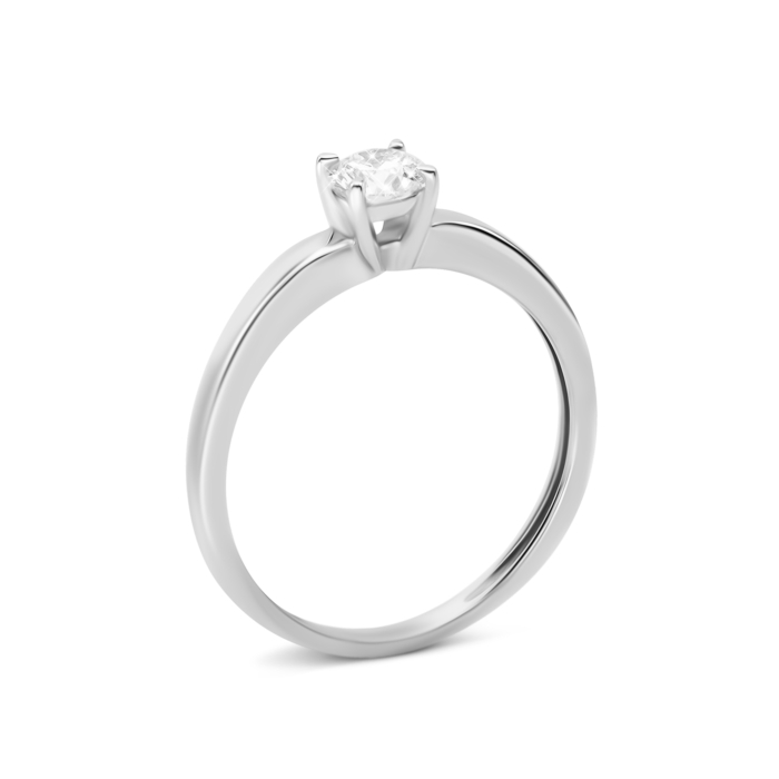Золотое кольцо с бриллиантом. Артикул UG51107476202