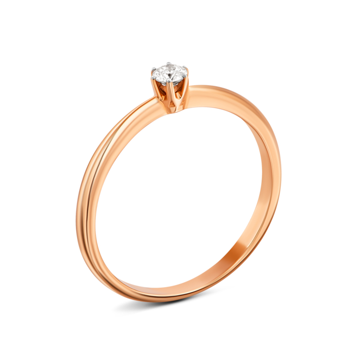 Золота каблучка з діамантом.Артикул UG51108779201