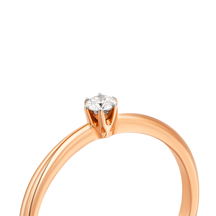 Золота каблучка з діамантом.Артикул UG51108779201
