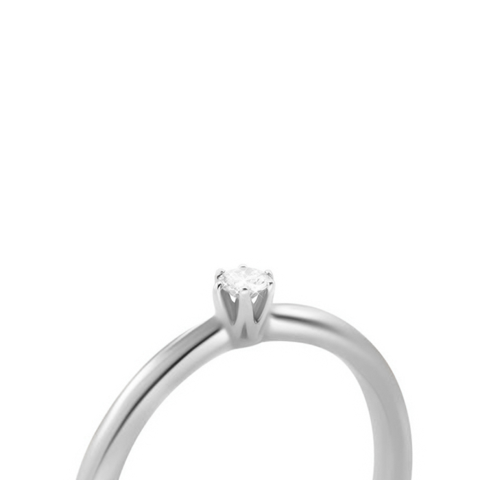 Золота каблучка з діамантом. Артикул UG51108780202