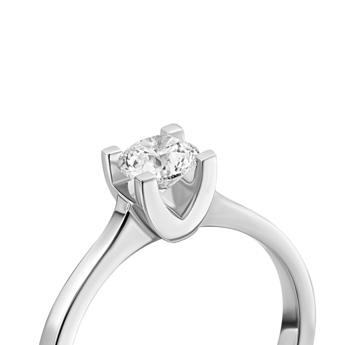 Золотое кольцо с бриллиантом.Артикул UG51111011902