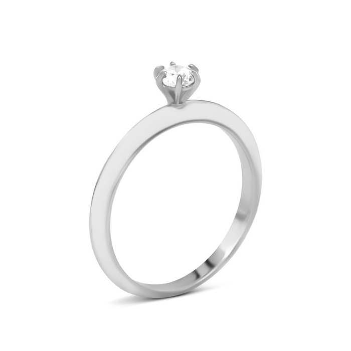 Золотое кольцо с бриллиантом. Артикул UG51111014302 бр