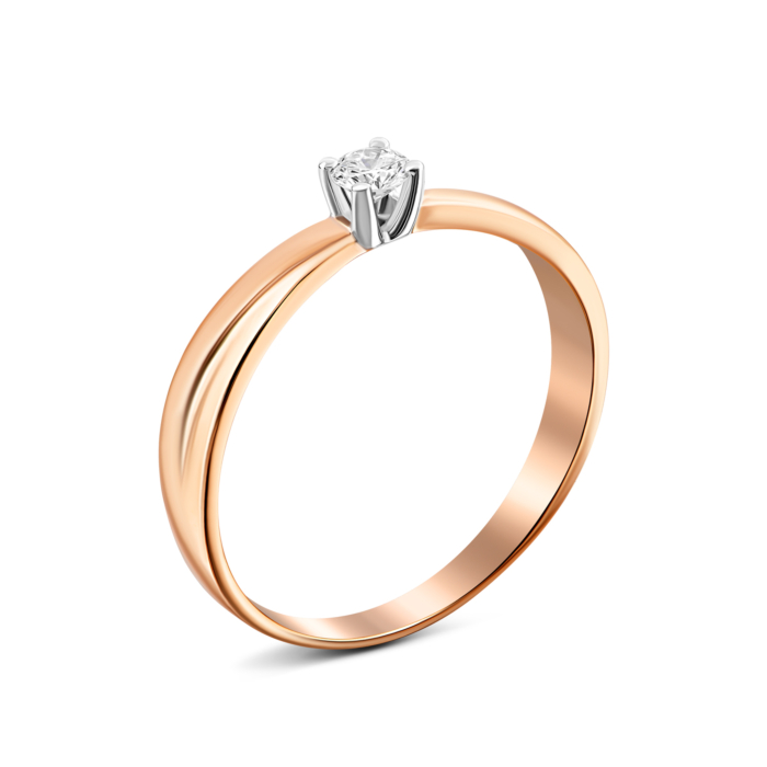 Золота каблучка з діамантом.Артикул UG511883