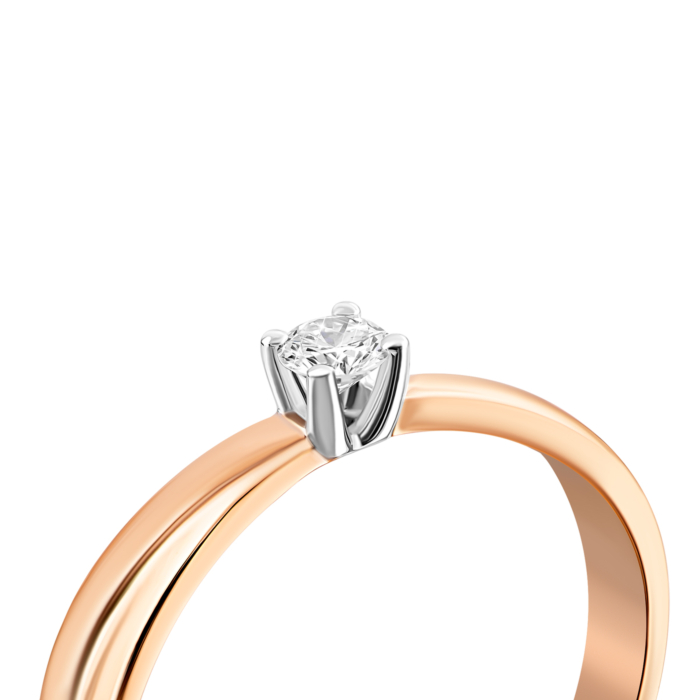 Золота каблучка з діамантом.Артикул UG511883