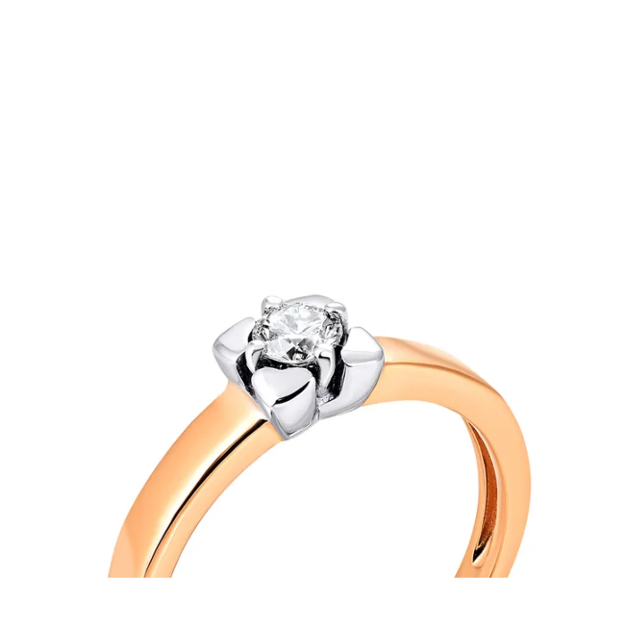 Золота каблучка з діамантом. Артикул UG512136