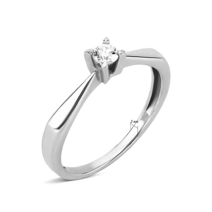 Золотое кольцо с бриллиантом. Артикул UG5180006/02/00/0037