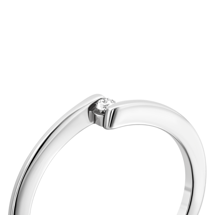 Золотое кольцо с бриллиантом.Артикул UG5180035/02/00/0090