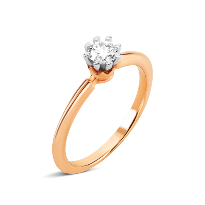 Золотое кольцо с бриллиантом. Артикул UG5180040/10/00/0121