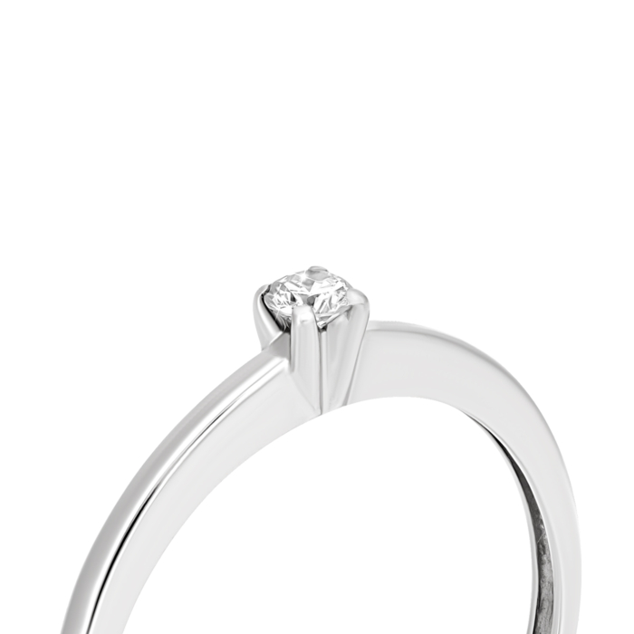 Золотое кольцо с бриллиантом.Артикул UG51Б