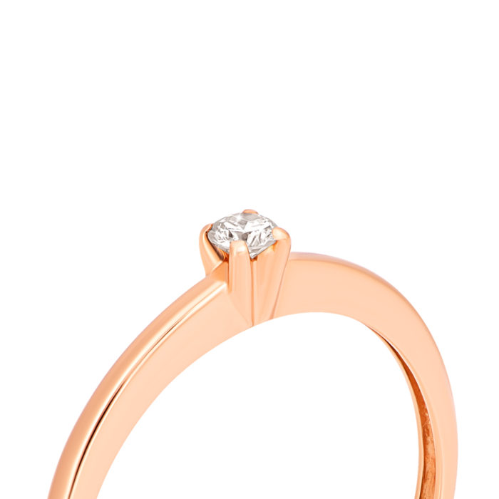 Золотое кольцо с бриллиантом.Артикул (1К)