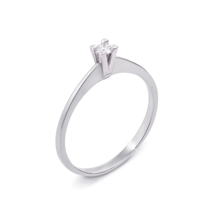 Золотое кольцо с бриллиантом (52373/2.75б)