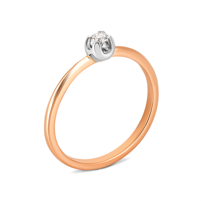 Золота каблучка з діамантом. Артикул UG553098/2.5