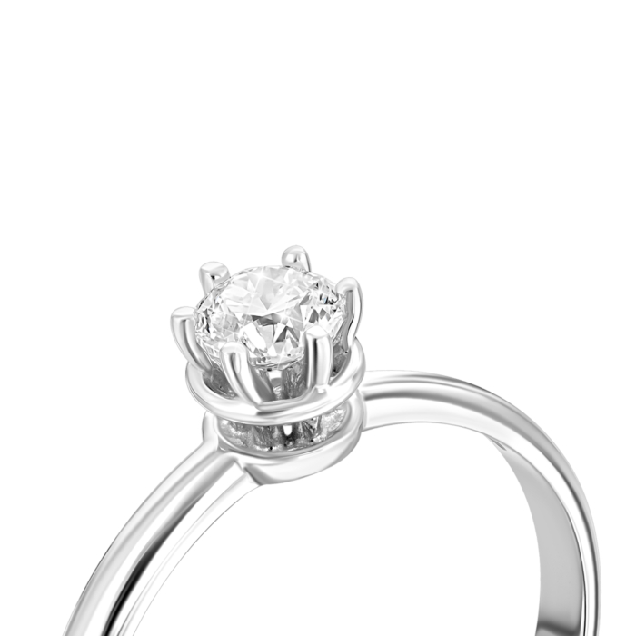 Золотое кольцо с бриллиантом.Артикул UG553640/02/1/8312