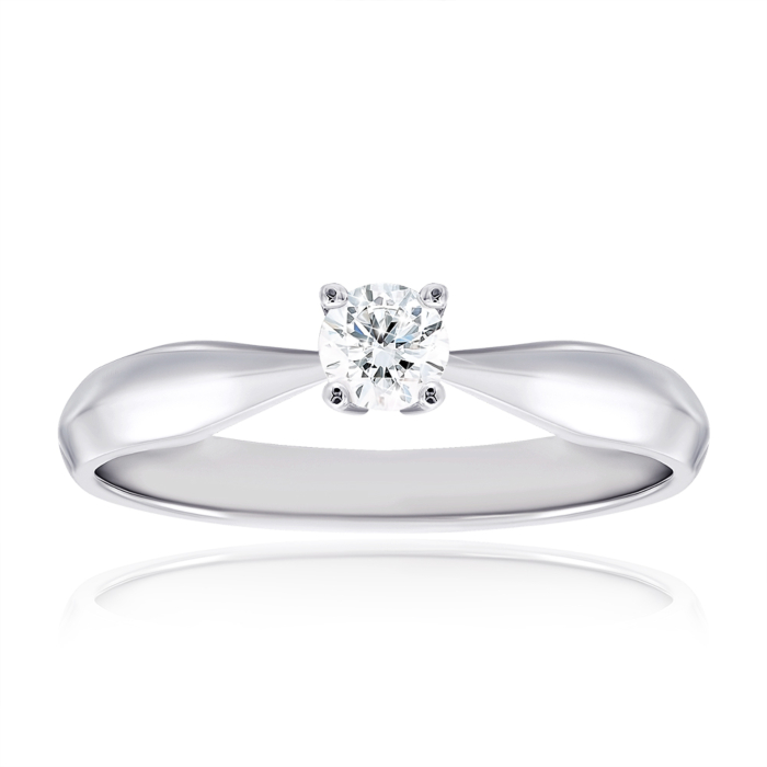 Золотое кольцо с бриллиантом. Артикул 52372-1/02/1/8023