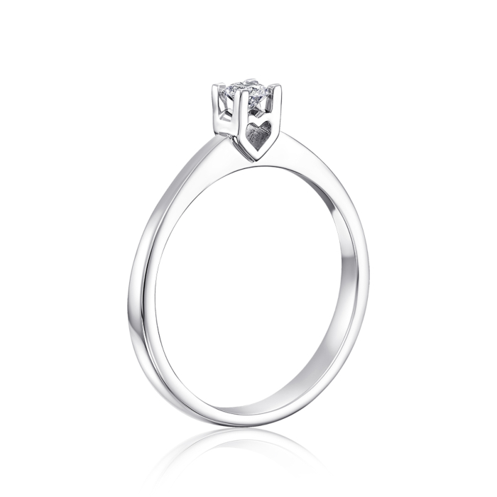 Золотое кольцо с бриллиантом. Артикул 52430/02/1/9024