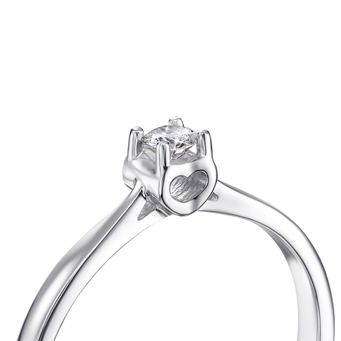 Золота каблучка з діамантом. Артикул 53014/3б