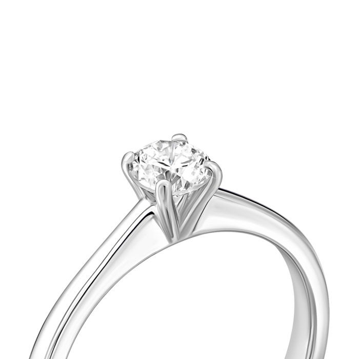 Золотое кольцо с бриллиантом.Артикул UG5B359Б.5