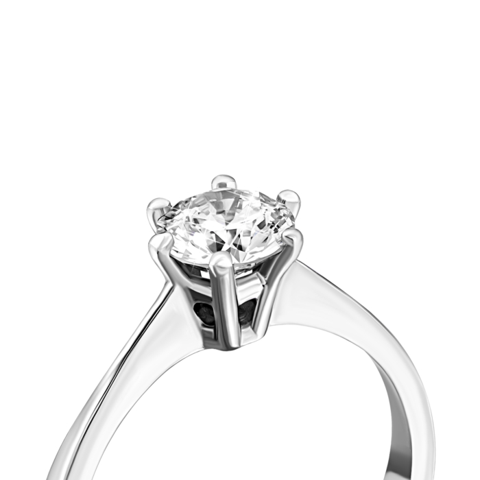 Золотое кольцо с бриллиантом.Артикул UG5B11Б