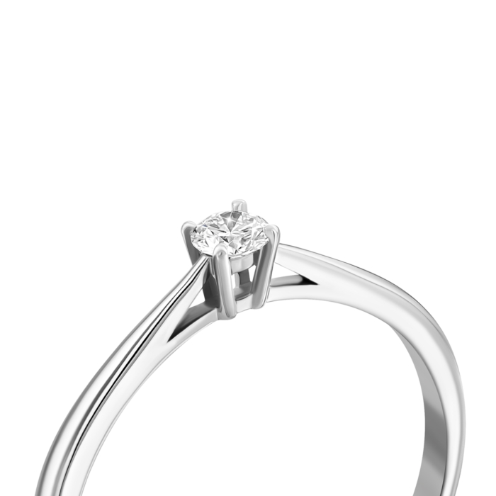 Золота каблучка з діамантом.Артикул UG5EKDG1