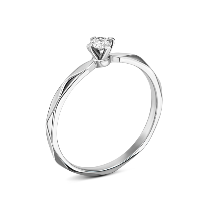 Золота каблучка з діамантом.Артикул UG5ERDH54