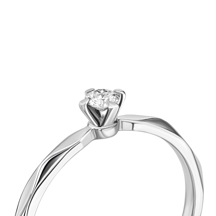 Золота каблучка з діамантом.Артикул UG5ERDH54