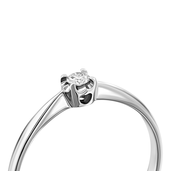 Золотое кольцо с бриллиантом.Артикул UG5ERDH65