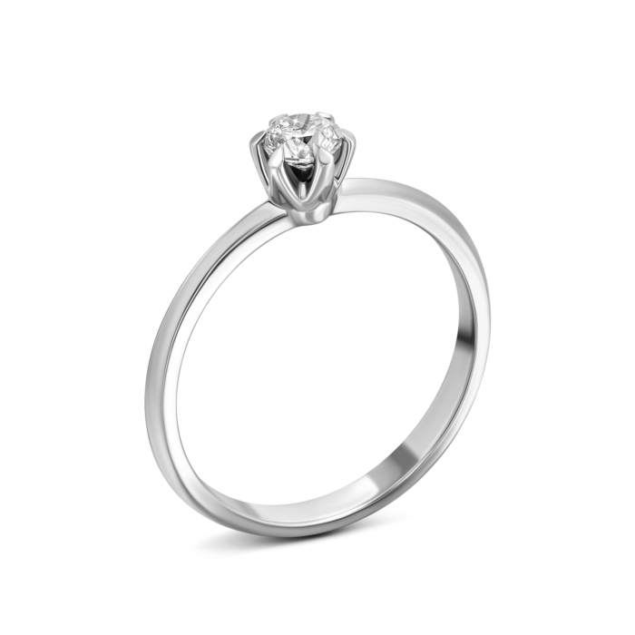 Золотое кольцо с бриллиантом.Артикул UG5ERDH84