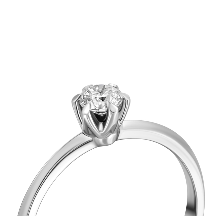 Золотое кольцо с бриллиантом.Артикул UG5ERDH84