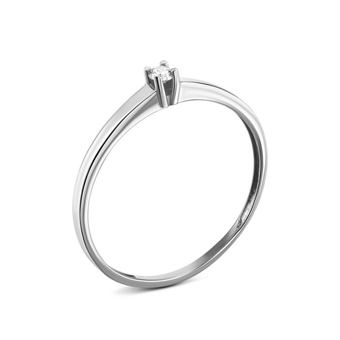 Золота каблучка з діамантом.Артикул UG5КВ681.00100Бн