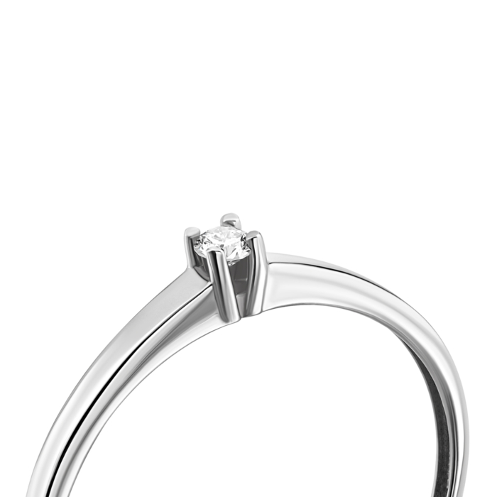 Золота каблучка з діамантом.Артикул UG5КВ681.00100Бн