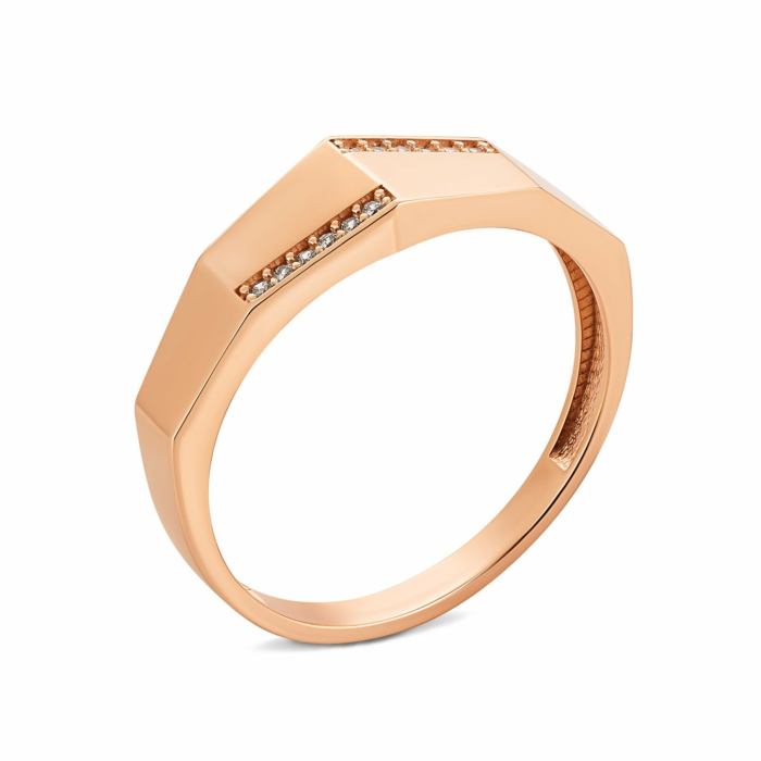 Золота каблучка з фіанітами. Артикул UG51/101/007