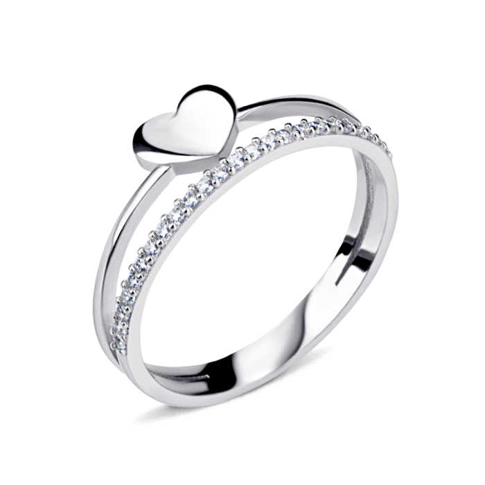 Золота каблучка з фіанітами. Артикул UG51/101/016/1