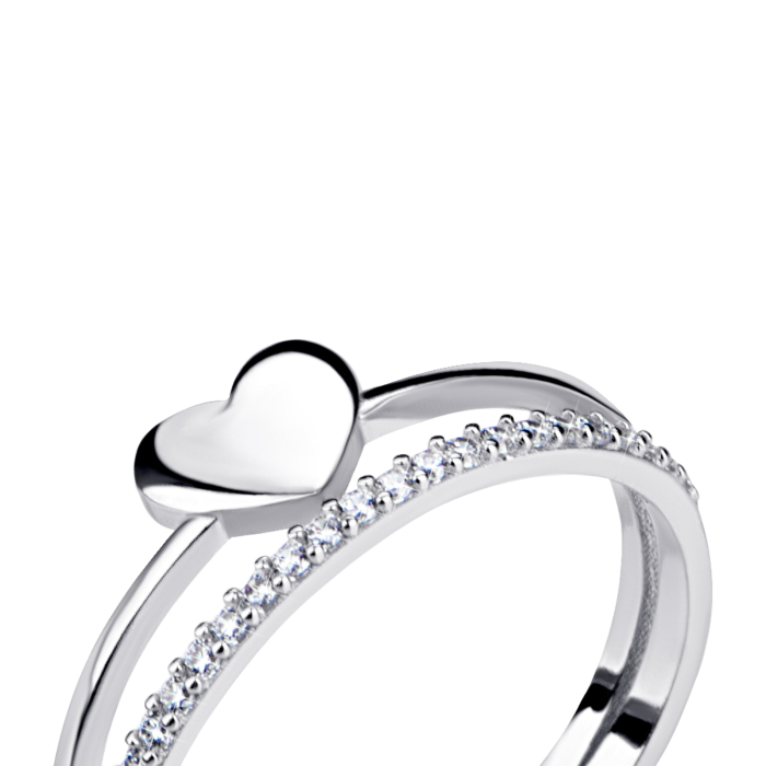 Золота каблучка з фіанітами. Артикул UG51/101/016/1