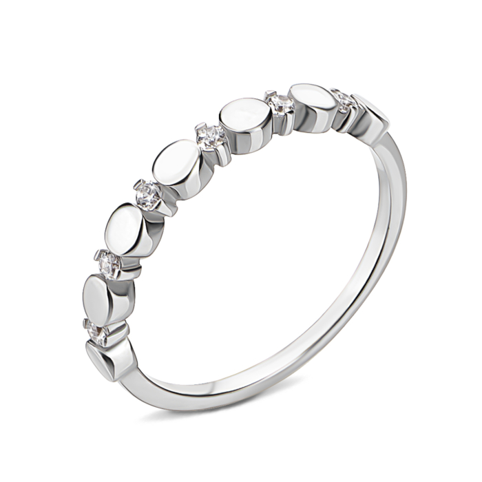 Золота каблучка з фіанітами. Артикул UG51/101/024/1