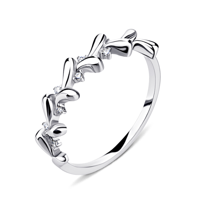 Золота каблучка з фіанітами. Артикул UG51/101/026/1