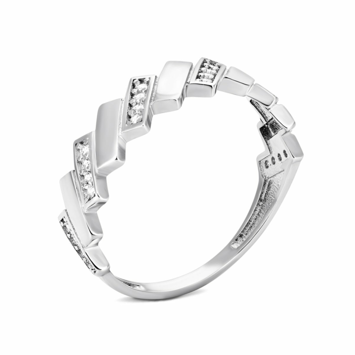 Золотое кольцо с фианитами. Артикул UG51/101/066/1