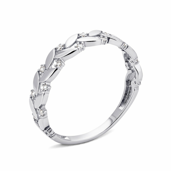 Золота каблучка з фіанітами.Артикул UG51/101/071/1