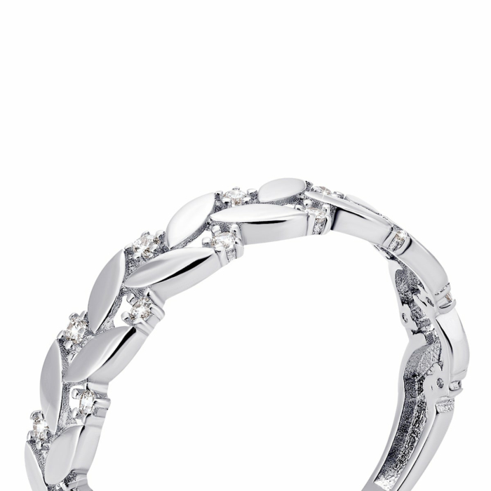 Золота каблучка з фіанітами.Артикул UG51/101/071/1