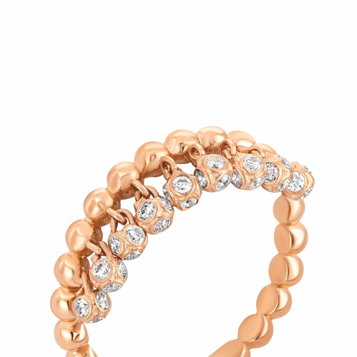 Золота каблучка з фіанітами.Артикул UG51/101/073